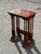 Wood Edwardian Red Nesting Tables, Set of 3 For Sale - Image 7 of 18