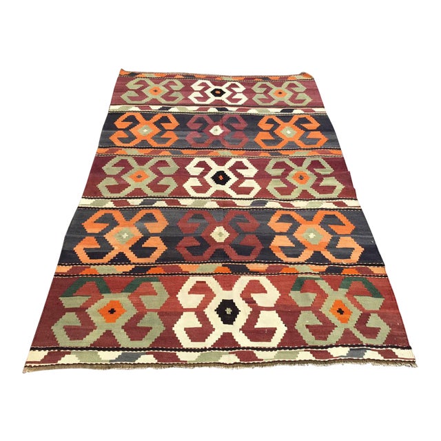 Vintage Turkish Kilim Rug Chairish