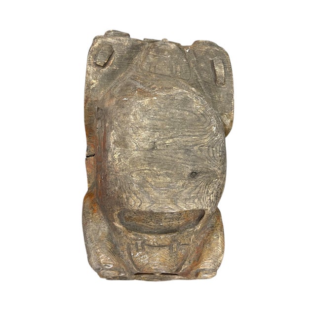 Vintage Hand Carved Wooden Car Sculpture in the Style of a Volkswagen Beetle For Sale - Image 11 of 12