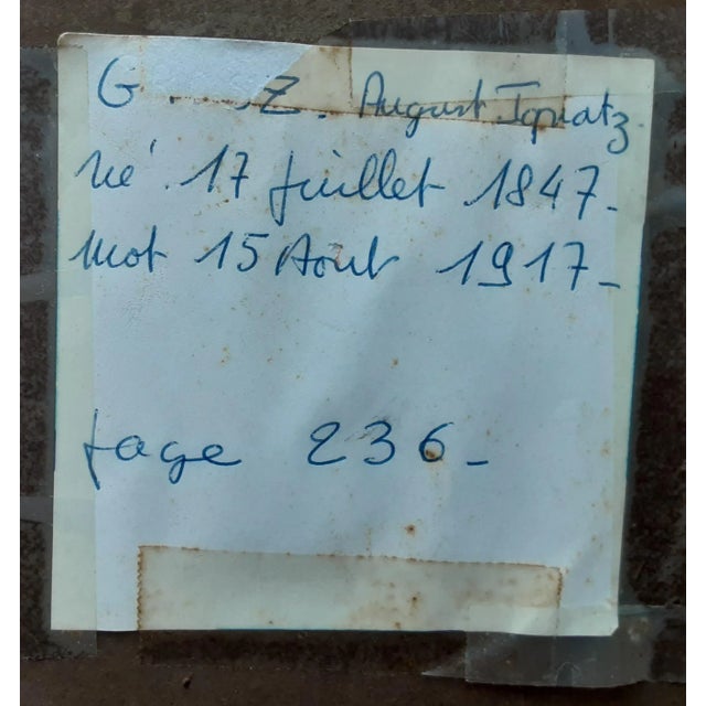 White Antique Military Watercolor Painting For Sale - Image 8 of 9