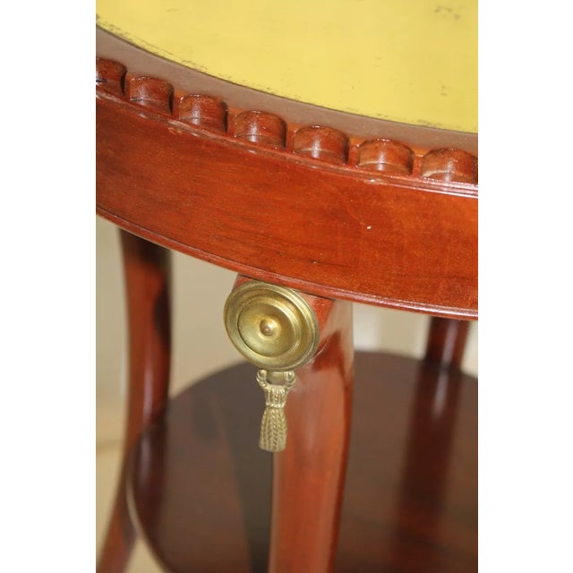 Regency Mahogany Top End Side Table & Bronzed Tassel Mount C. 1920's For Sale - Image 11 of 11