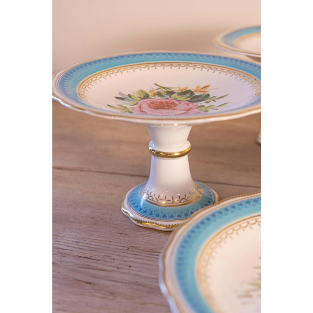 Ceramic 19th Century English Turquoise and White Floral Painted Faience Serving Piece For Sale - Image 7 of 7