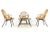 Black Rattan Chairs & Coffee Table, Set of 4 For Sale - Image 8 of 16