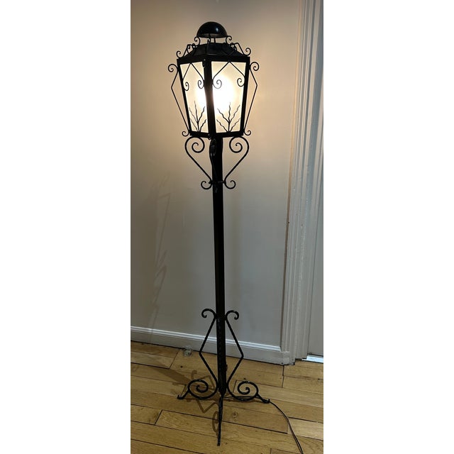 Wrought Iron Reverberal Floor Lamp, 1950s For Sale - Image 10 of 10