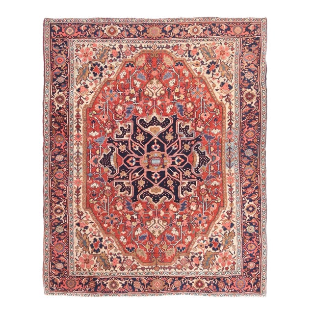 Antique Serapi Rug 4'11'' x 6'7'' For Sale