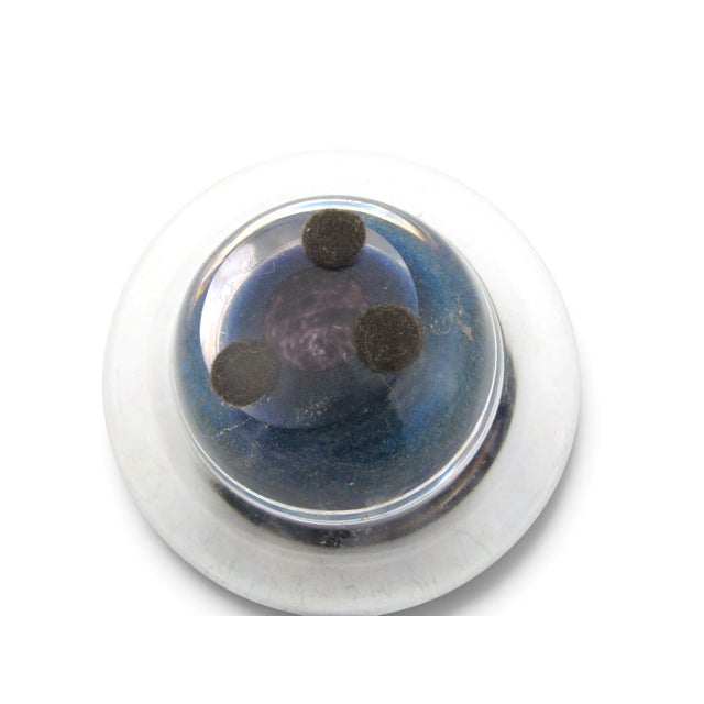 Planet Saturn Galaxy Limited Edition Sci Fi Channel Glass Planet Paperweight For Sale - Image 4 of 8