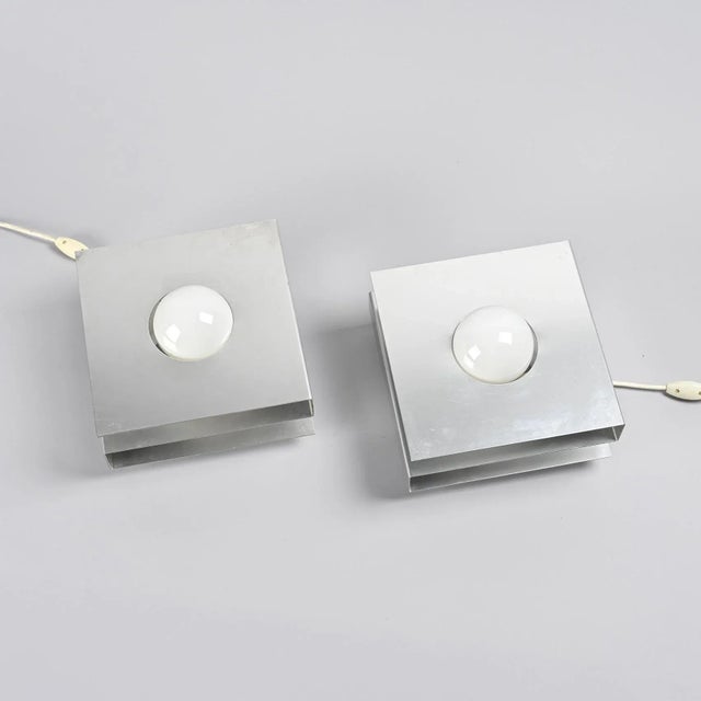 Metal Model 1036 Table Lamps by Guy Bertrand for Disderot, 1969, Set of 2 For Sale - Image 7 of 11