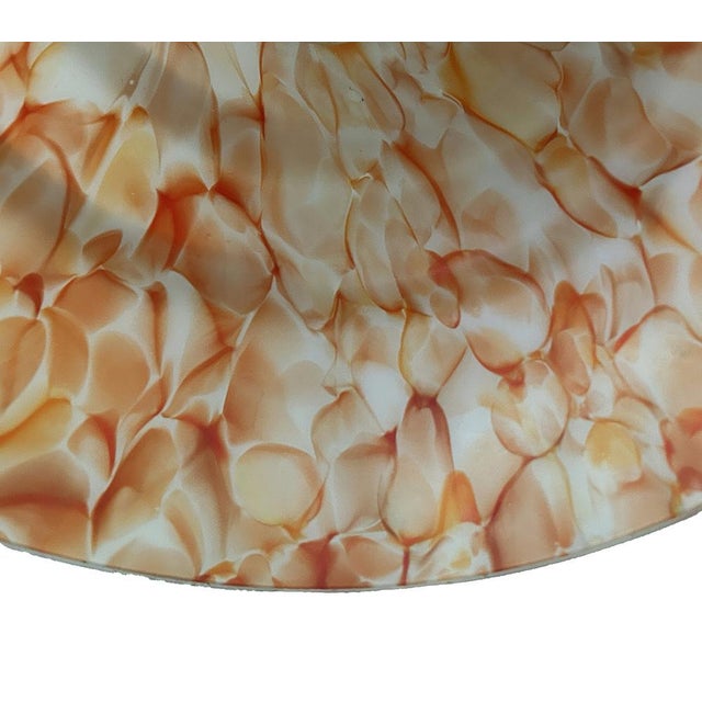 Art Deco Pendant Light in Pink Coral Glass, 1930s For Sale - Image 17 of 18