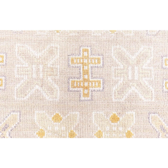 Vintage Swedish Pile Rug Size: 6'5" × 10'5" (195 × 317 cm) The pattern of this vintage Swedish pile rug is a masterful...