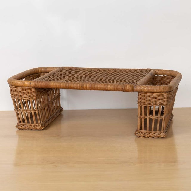 Wood 1960s French Wicker Bed Tray For Sale - Image 7 of 13