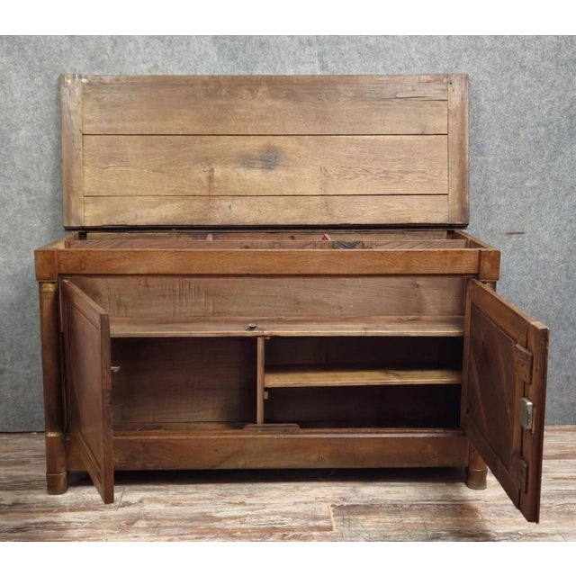 19th Century Empire Oak Sideboard For Sale - Image 9 of 13