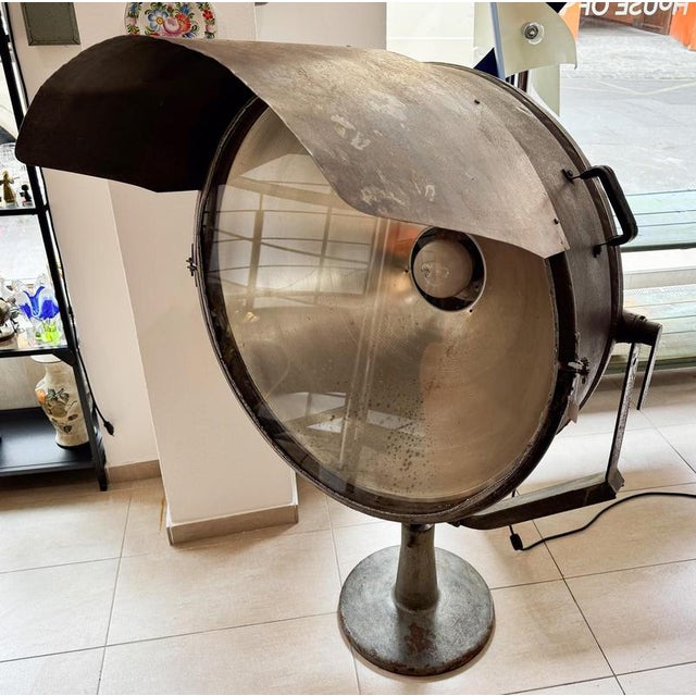 Large industrial search light that was used in former czechoslovakia on the airfield. Converted to e26 (e27) bulb. New...