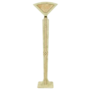Tessellated Fossil Stone Floor Lamp by Robert Marcius for Casa Bique
