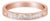 10K Rose Gold over .925 Sterling Silver 1/5 Cttw Diamond Channel-Set Stackable Band Ring (H-I Color, I1-I2 Clarity) - Size 7 1/4 For Sale