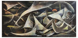 Vivaldo Martini, Abstract Composition No. 3, Oil on Masonite, 1960