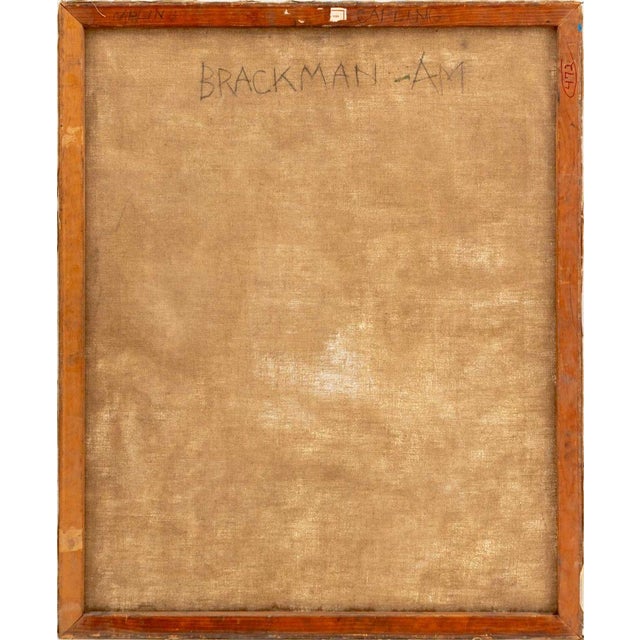 Mid 20th Century Signed Portrait of an Elderly Man Oil on Canvas For Sale - Image 5 of 7