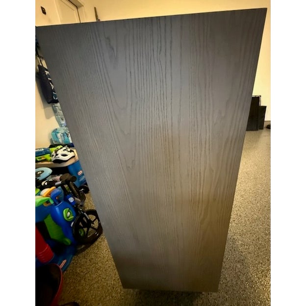 Crate and Barrel Tate 32” Stone Grey 5-Drawer Tall Dresser For Sale - Image 13 of 14