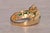 Metal The Bellingham: Emerald Navette and Natural Diamond Ring in Yellow Gold For Sale - Image 7 of 11