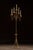 Gothic Mid 20th Century 5-Candle Wrought Iron Floor Candelabra For Sale - Image 3 of 11