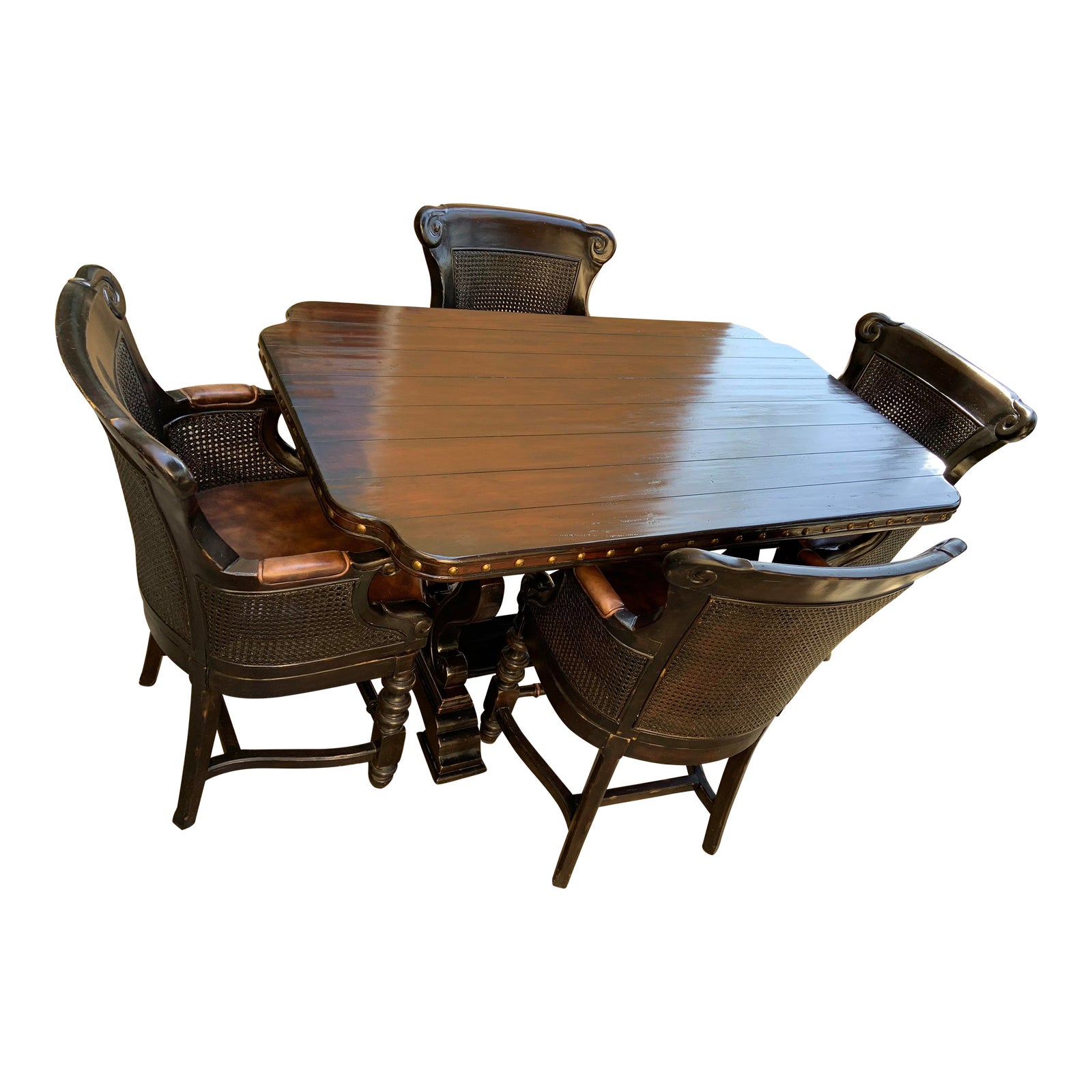 Tommy Bahama Kingstown Sienna Bistro Dining Table & 4 Chairs Chairish