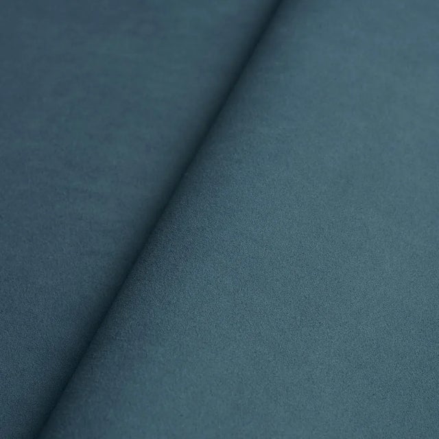 Transitional Sample - Schumacher Vegan Suede Fabric in Slate Blue For Sale - Image 3 of 4