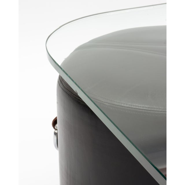Black Vintage Italian Modern Coffee Table With Stools by Guido Faleschini for Mariani For Sale - Image 8 of 9