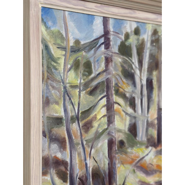 Gottfrid Lård, Forest, 1960s, Oil on Canvas For Sale - Image 4 of 18