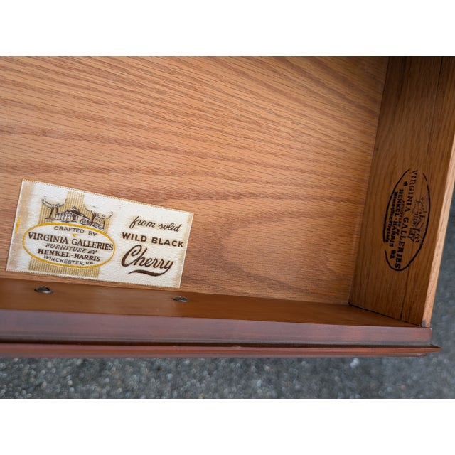 Mid 20th Century Pair of Henkel Harris Cherry Nightstands For Sale In Washington DC - Image 6 of 12