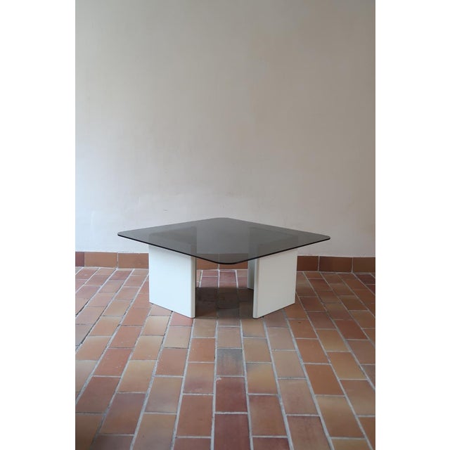 Smoked Glass and Lacquered Wood Coffee Table Model S17 from Ikea Sweden, 1970s For Sale - Image 10 of 10