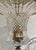 Myran Allan Luxury Lighting Italian Hand Cut Leaded Crystal Bronze Pendant Light For Sale - Image 4 of 6