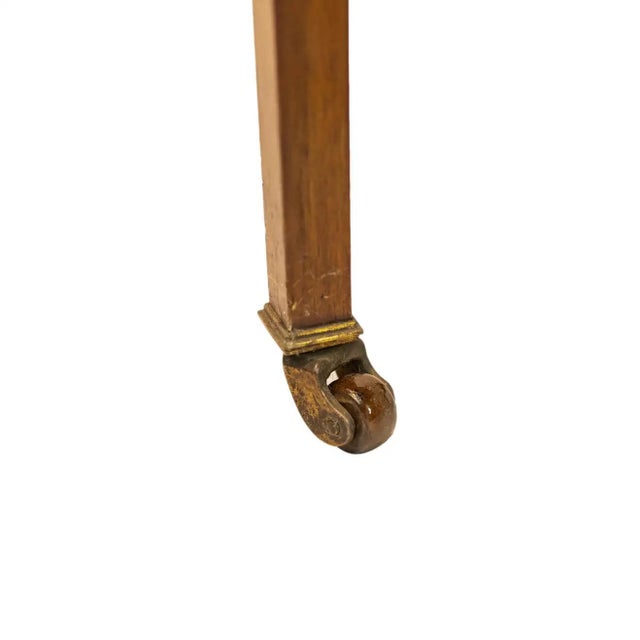 Brown Arts & Crafts Mahogany Drop-Leaf Sutherland Table, Labeled, British, Ca. 1900 For Sale - Image 8 of 11