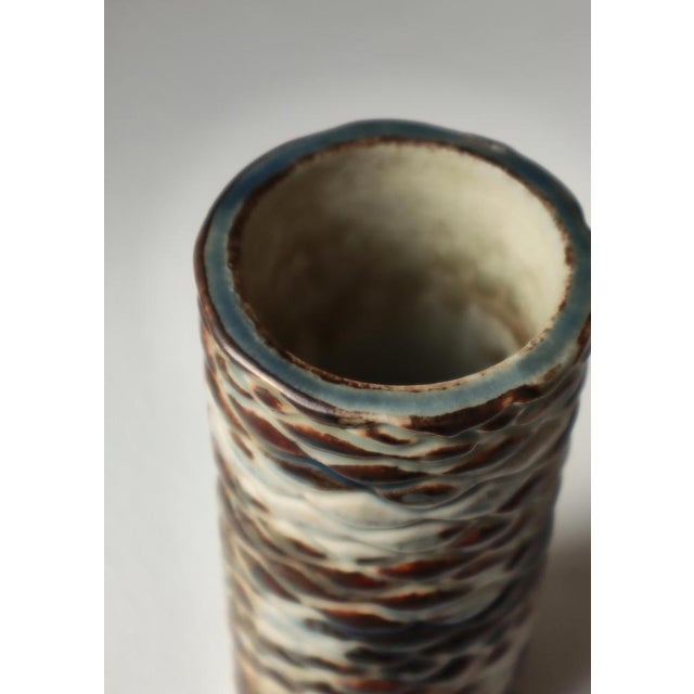 1960s Scandinavian Modern Stoneware Vase attributed to Axel Salto for Royal Copenhagen, 1960s For Sale - Image 5 of 13