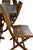 Les Jardins Teak Wood Patio Table and Eight Chairs Set Signed Outdoor Dining For Sale - Image 10 of 15