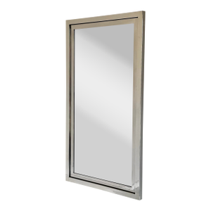 Pace Collection Modern Chrome Framed Mirror