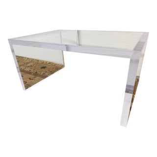 Lucite Coffee Table, Style of Charles Hollis Jones For Sale