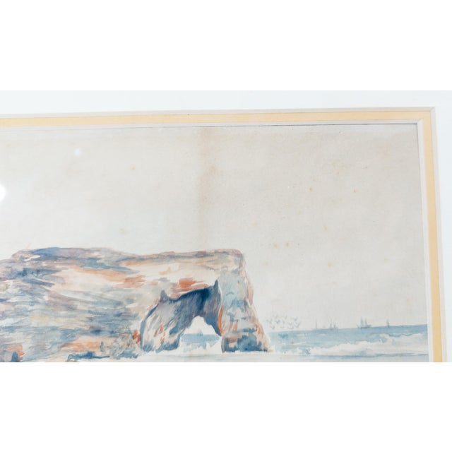 1900 - 1909 1900's English Watercolor Landscape Painting of Marsden Rock Signed Stevenson For Sale - Image 5 of 8