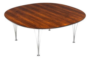 Superellipse Coffee Table by Piet Hein & Bruno Mathsson for Fritz Hansen, Denmark, 1968