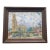1940's French Impressionist Cityscape Oil Painting on Board by Genevieve Pezet For Sale