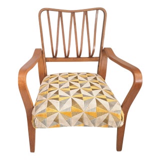 Mid-Century Modern Linden Armchair, 1950s For Sale