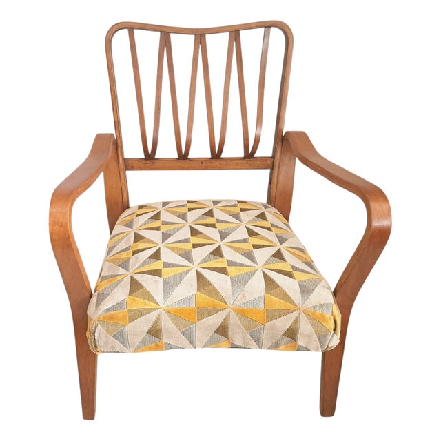 Mid-Century Modern Linden Armchair, 1950s For Sale