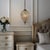1-Light French Empire Handcrafted Crystal Chandelier Antique Bronze Finish Dimmable Vintage Pendant Light For Sale - Image 9 of 10