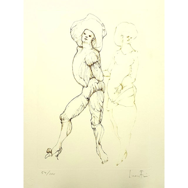 Leonor Fini - Friends - Original Handsigned Lithograph 1986 For Sale - Image 9 of 9