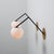 Mid-Century Modern Mid-Century Modern Italian Wall Sconces with Opaline Glass Globes, 1950s, Set of 2 For Sale - Image 3 of 13
