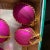 Hollywood Regency Vintage West Germany Hot Pink Ball Ornaments- Set of 8 For Sale - Image 3 of 6