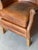 Vintage Brazilian Leather Armchair with Antique Brass Studs For Sale - Image 9 of 17