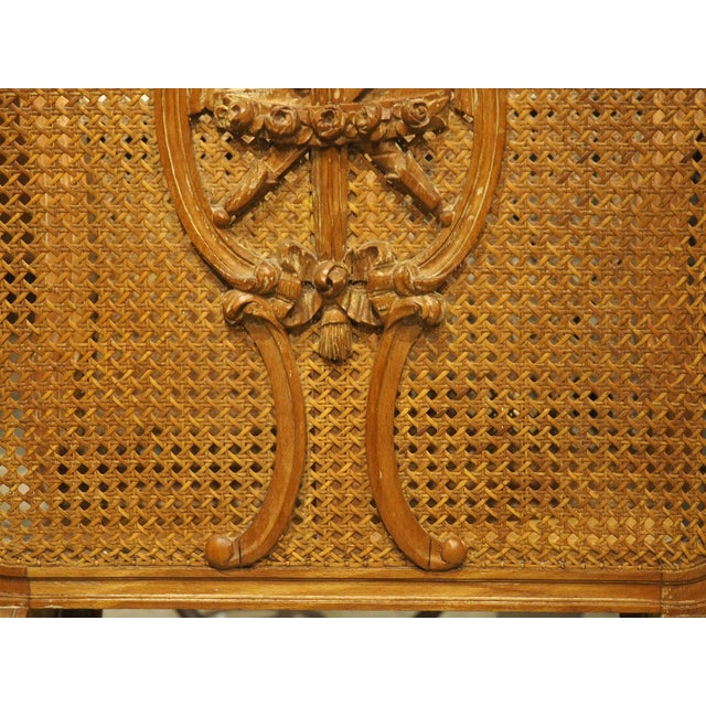 Early 1900s French Caned Louis XVI Style Porte-Revues Music Sheet Holder For Sale - Image 13 of 18