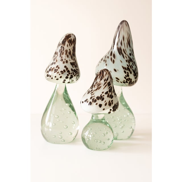 Glass Mushrooms by Florea Silviu, Set of 3 For Sale - Image 4 of 4
