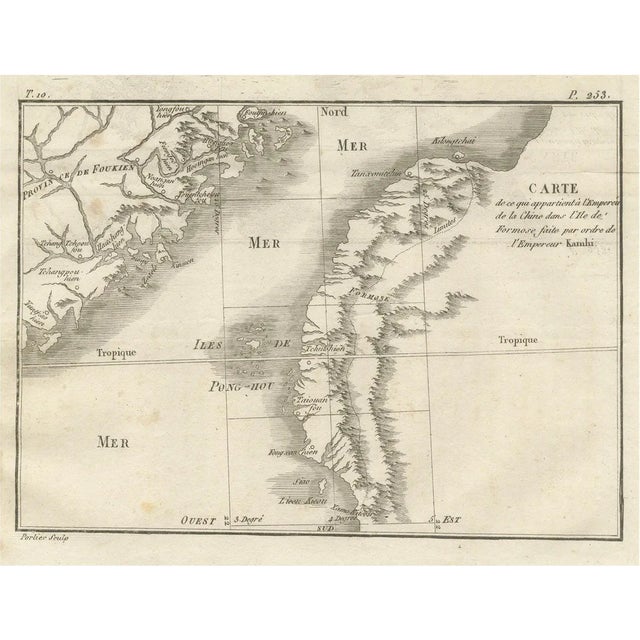 French Map of Formosa and Pescadores by Portier, 1790s For Sale