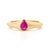 14k Yellow Gold Prong Set Natural Ruby Ring Size 8 by VRJewels For Sale - Image 4 of 15