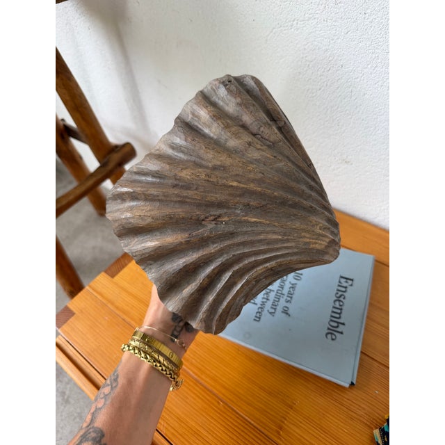 Vintage Brutalist Box in Wood and Seashell, 1960s For Sale - Image 15 of 18
